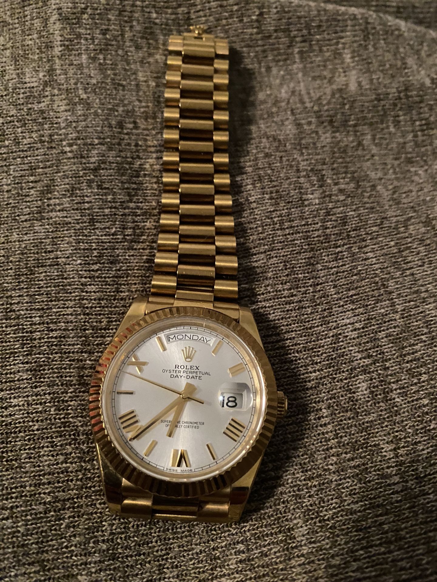 Rolex Day Date 18k Romen Numerals  Maybe Trade