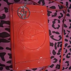 Armani Jeans Patent Leather Purse