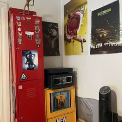 Red Storage Lockers W/Tool box