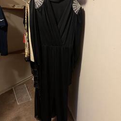 Black Shinny Jump Suit 