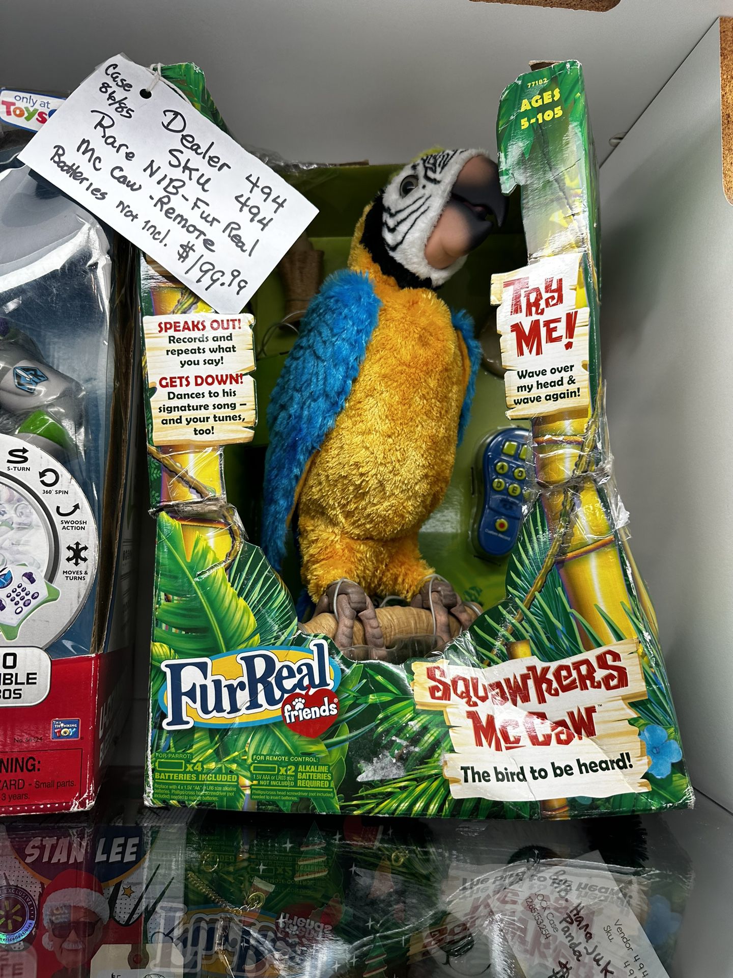 RARE FurReal Friends Squawkers McCaw 16" Remote Controlled Interactive Parrot -$199.99 