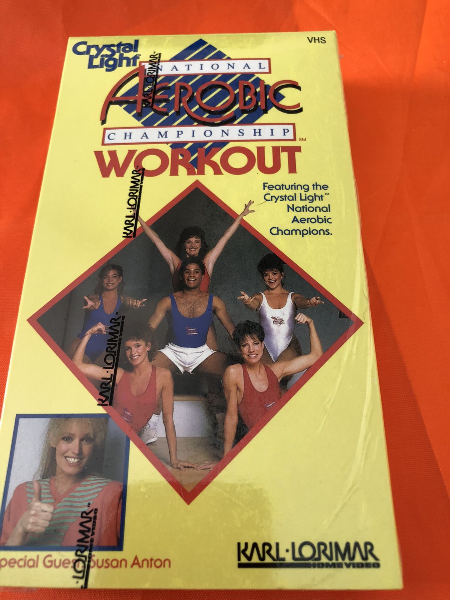 New Crystal Light NATIONAL AEROBIC CHAMPIONSHIP WORKOUT ~ 1984~VHS
