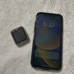Iphone X unloked And Apple Watch Serie 1
