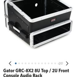 Gator GRC-8X2 8U Top / 2U mixer console rack mount