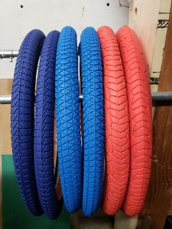 BMX COLORED TIRES 20" $40 A PAIR 20x2.4 20x2.125 20x1.95 20x1.75