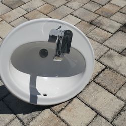 KOHLER SINK AND MOEN FAUCET