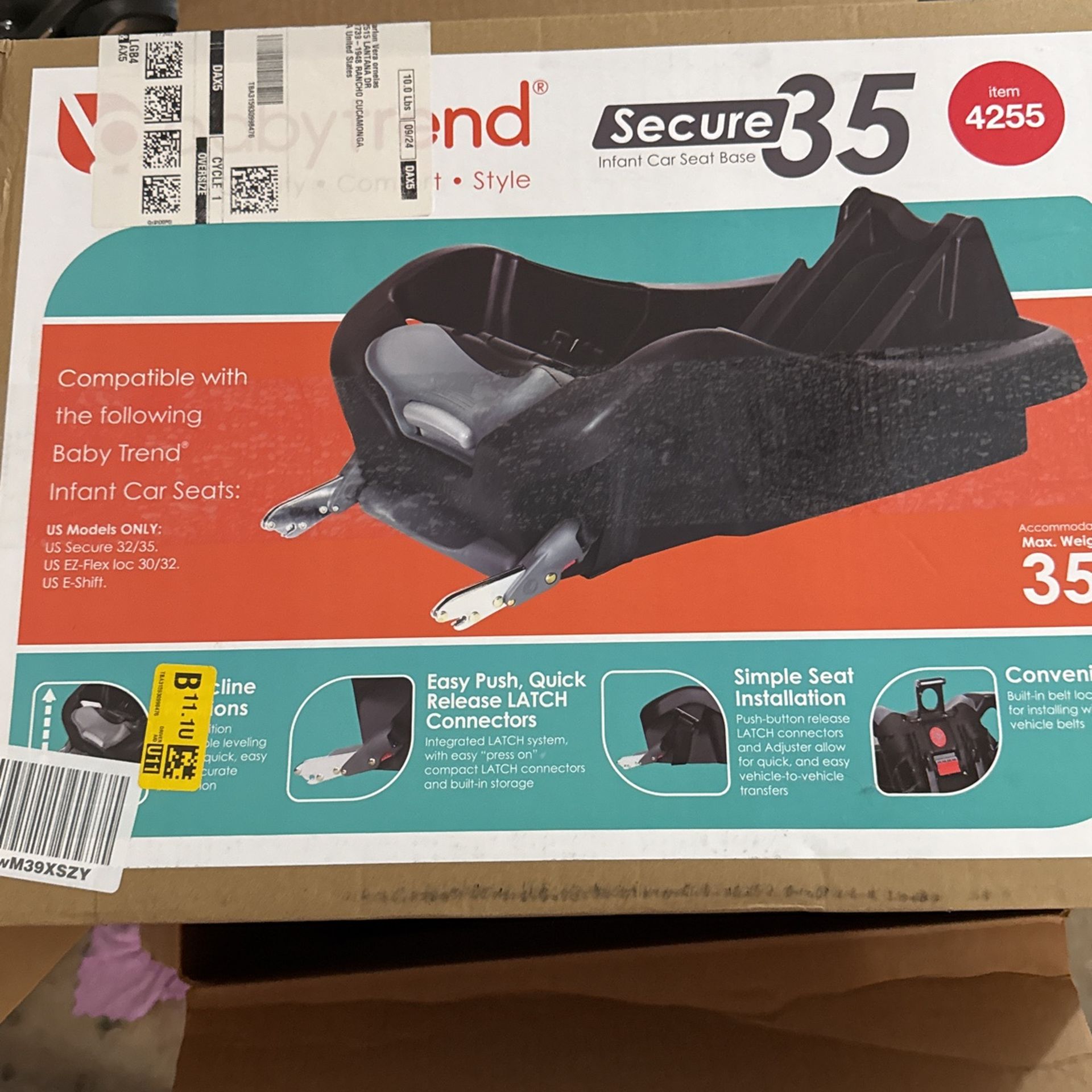 Baby Trend Secure 35 Car Seat Base
