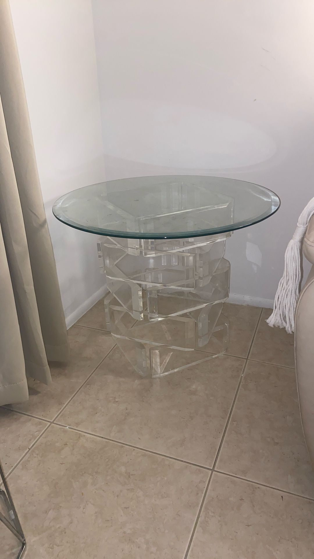 Glass Side Table