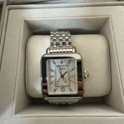 Stainless steel Diamond Michele Watch 