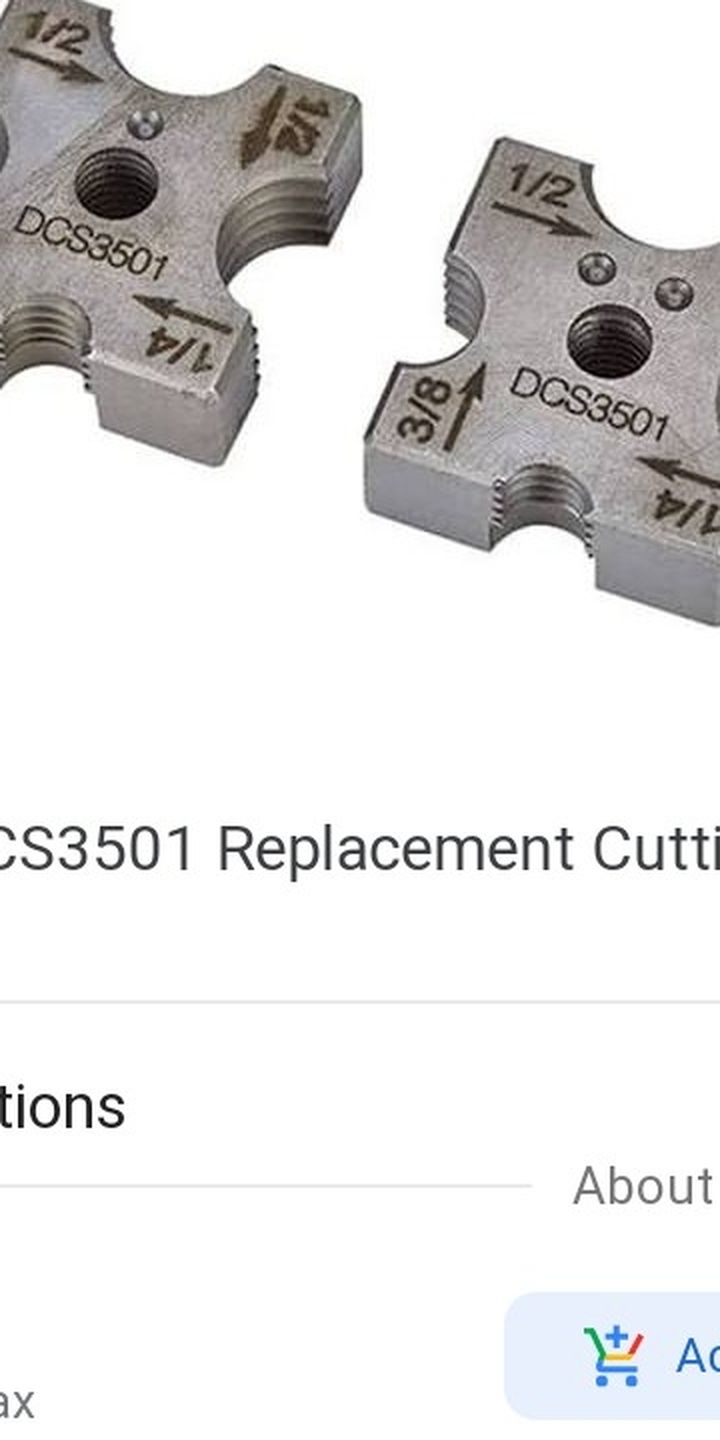 Dewalt 3/8" Cutting Die Replacement Set