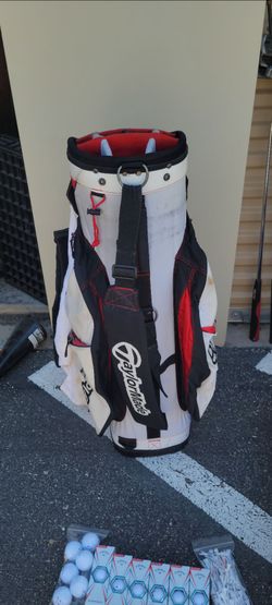 TaylorMade 14-Way Golf Cart Bag Bundle - Excellent Condition + Extras!