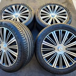 22” Mercedes GLS63 GLS600 Maybach New OEM Wheels And Tires 