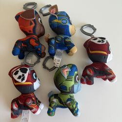 Paw Patrol Keychains Marshall, Chase, Zuma, 