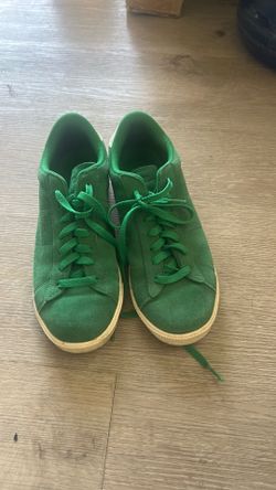 Green nike sneakers verdes zapatillas tenis suede
