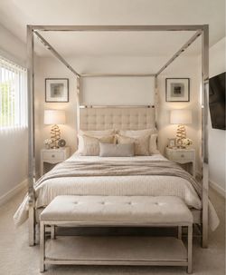 Queen Bed frame and mattress