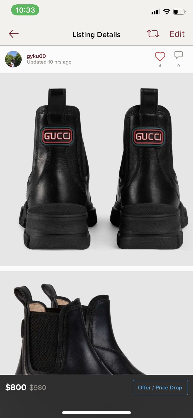 Brand new Gucci boots size 6