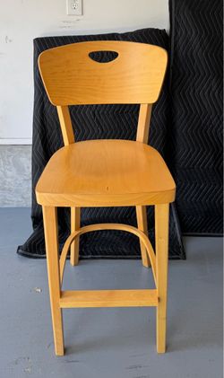 Vintage Crate & Barrel Counter Stool / Bar Stool - Scandinavian Bentwood Design Solid Beechwood
