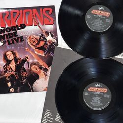 Scorpions Vinyl World Wide Live 1985 Vintage Record Album