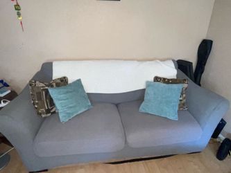 Two Gray Couch Covers