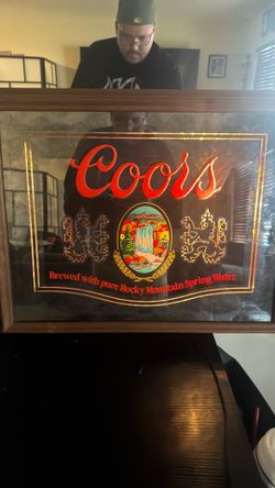 Vintage Coors lighted mirror