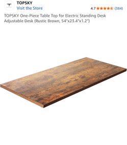 One-Piece Table Top for Electric Standing Desk