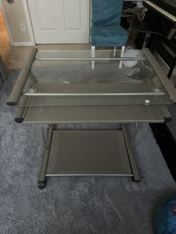 Glass mini desk