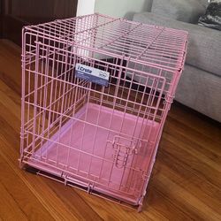Small Dog Crate (Pink) (Midwest iCrate)