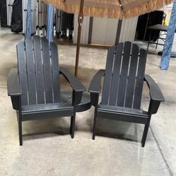 Airdonack HDPE Black Chairs