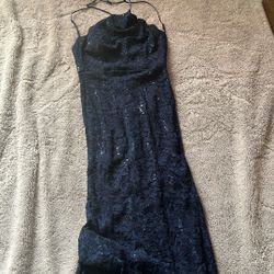 Vestido Azul De Fiesta