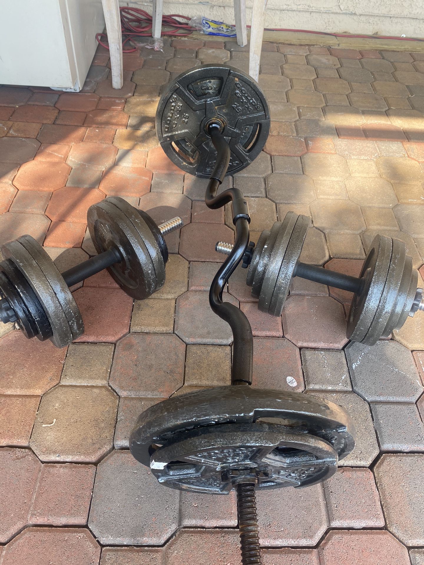 Weights and dumbbells