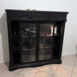 Wood & Glass Display  Cabinet