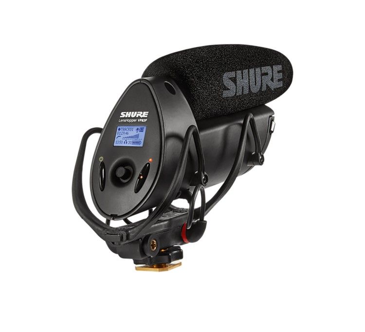 Shure VP83F LensHopper Camera Mount Condenser Microphone with Integrated Flash Recording