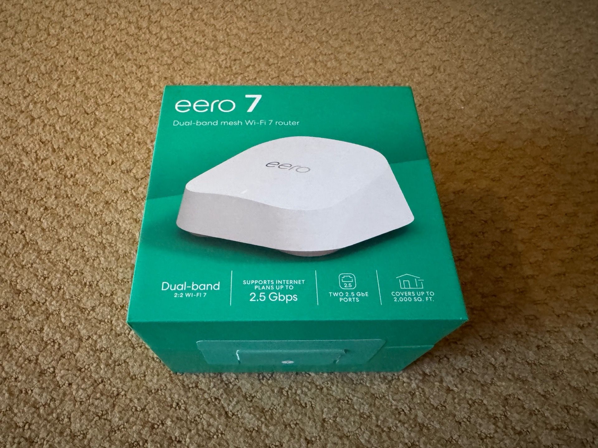 Eero 7 Dual-Band Mesh Wi-Fi Router (Nearly New in Box)
