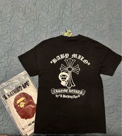 Chrome Hearts x BAPE Baby Milo Black T-Shirt