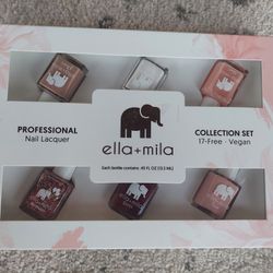 Ella+Mila Professional Nail Lacquer,  6 Bottles, Collection Set,  Brand NEW