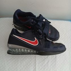 Nike Romaleos 2 Obsidian Blue Red Weightlifting Shoes 476927-460 Mens Size 9.5