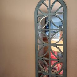 Blue Framed Mirror