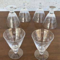 Fostoria Etched Clear Barware