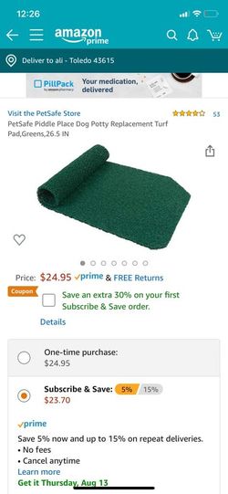 Potty replacement dog