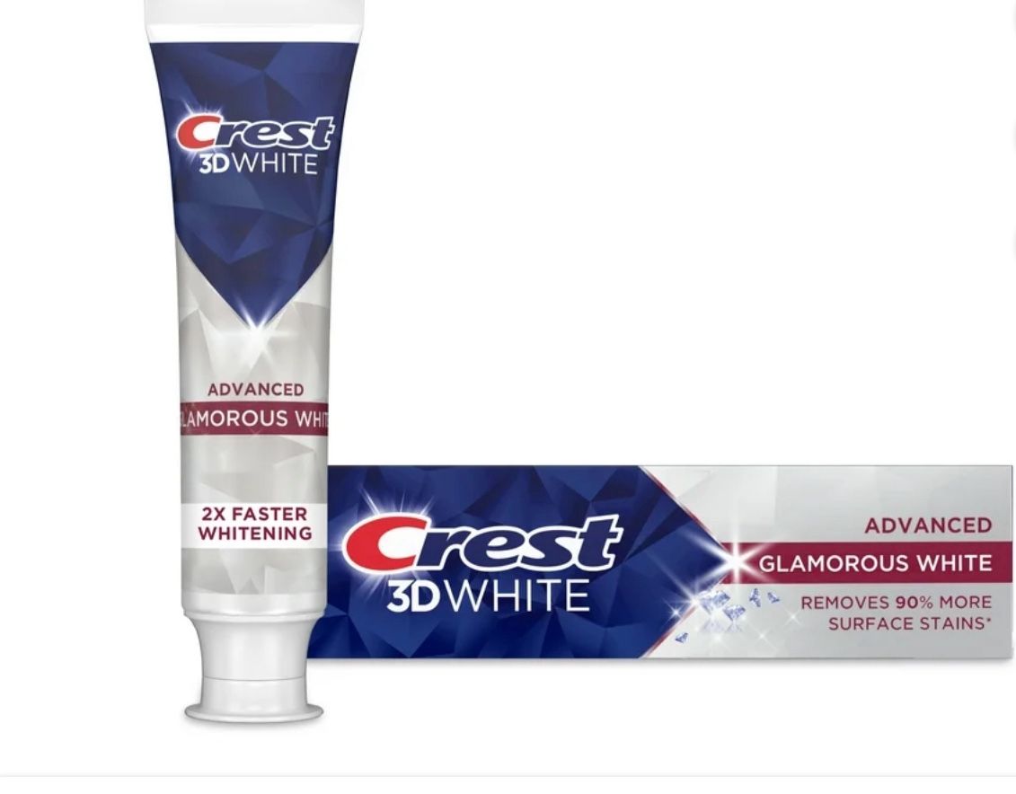Crest 3D White Advanced Glamorous White Whitening Toothpaste, 3.3 oz $5 each