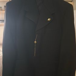 Black Suits 44R W38 Stacy Adams 