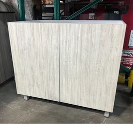 36” Vanity base plywood construction laminated white !!