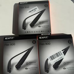 EXFIT Flex 800 Bluetooth Stereo Headset Black