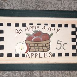 Apple A Day Sign
