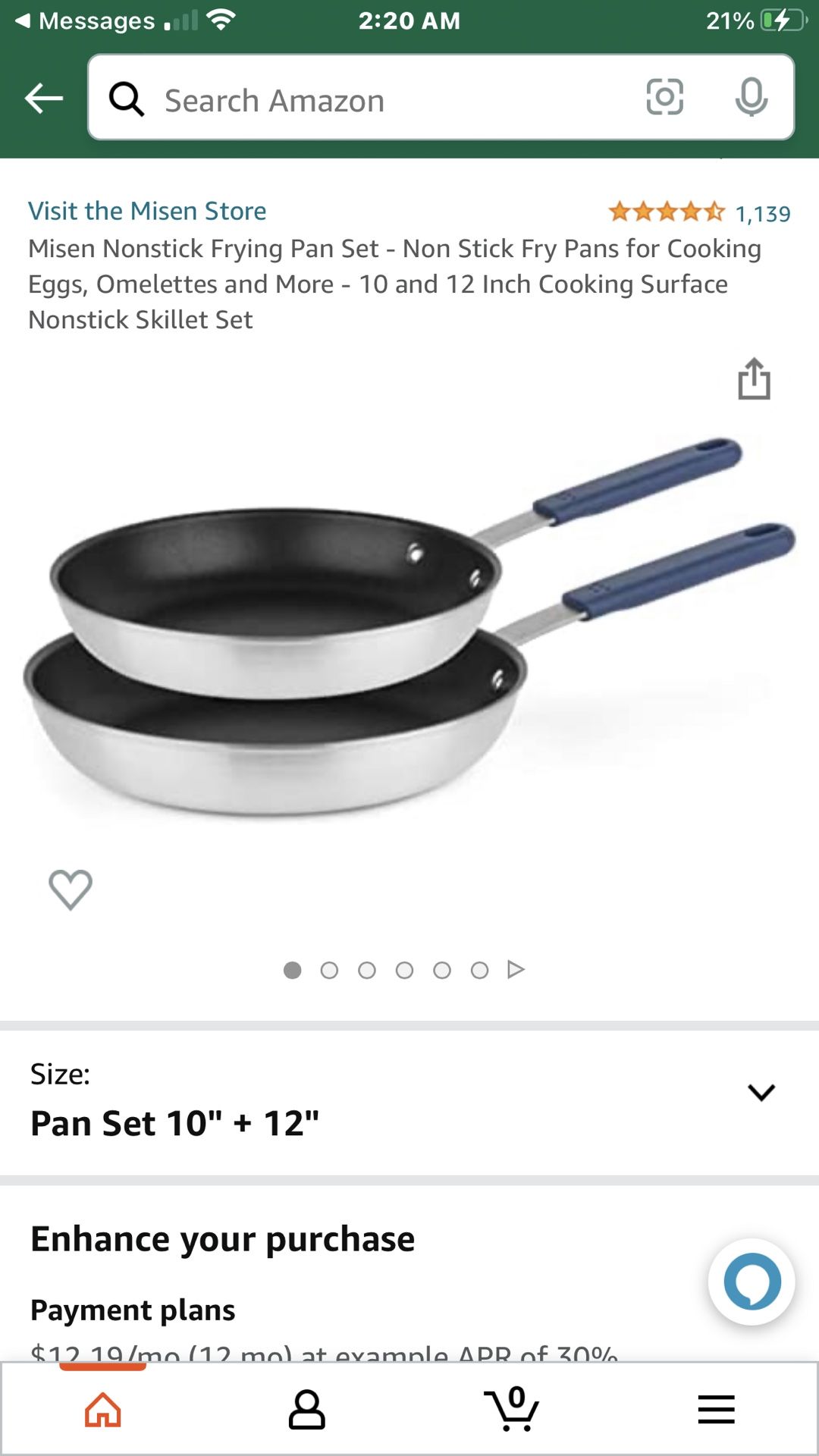 Misen Frying Pans 