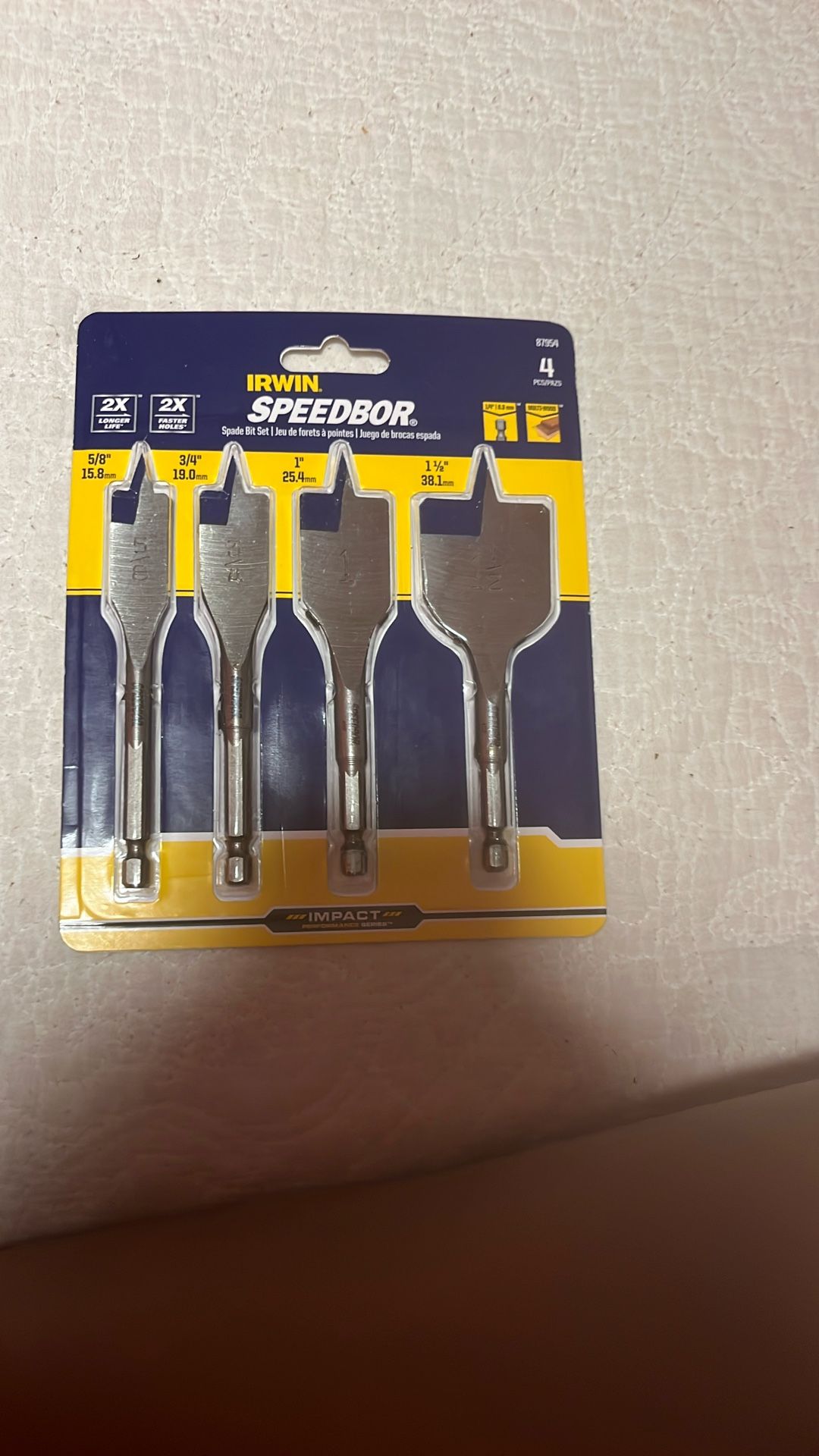 Irwin Speed Bor Spade Bit Set