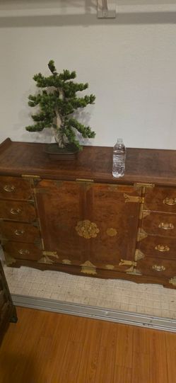 Korean Tansu Chest with Brass Hardware Asian