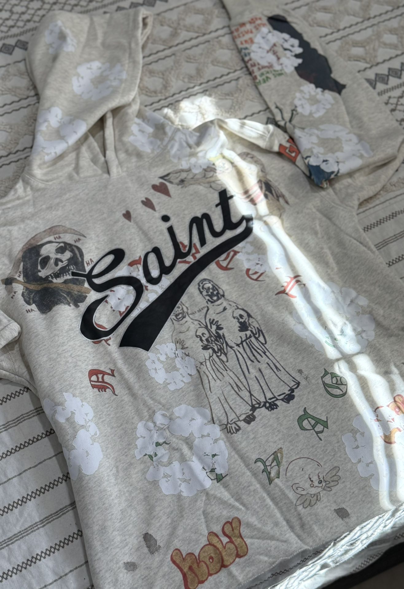 🔥 Saint Michael x Denim Tears Graffiti Sweater (Large) – Brand New w/ Tags 🔥