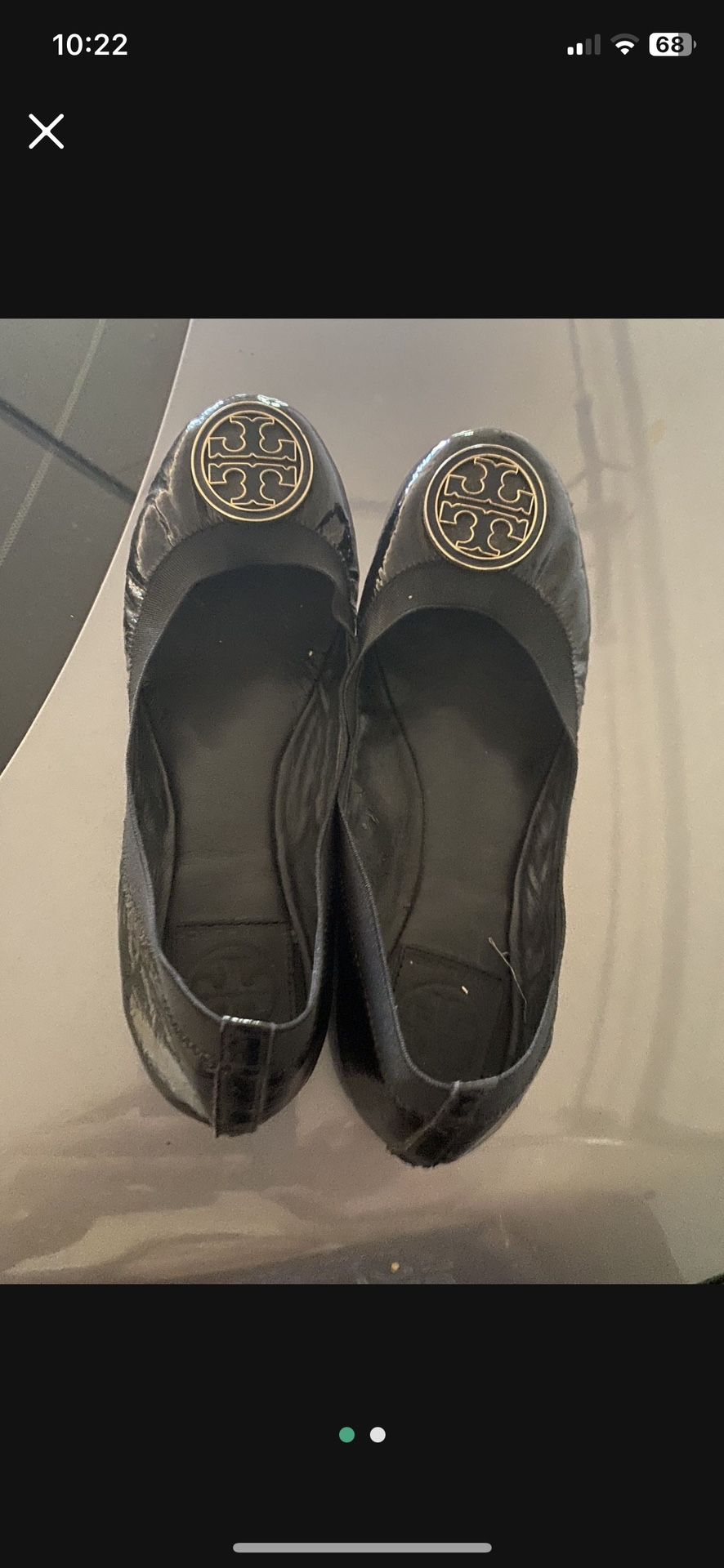 Black Tory Burch Ballet Flats