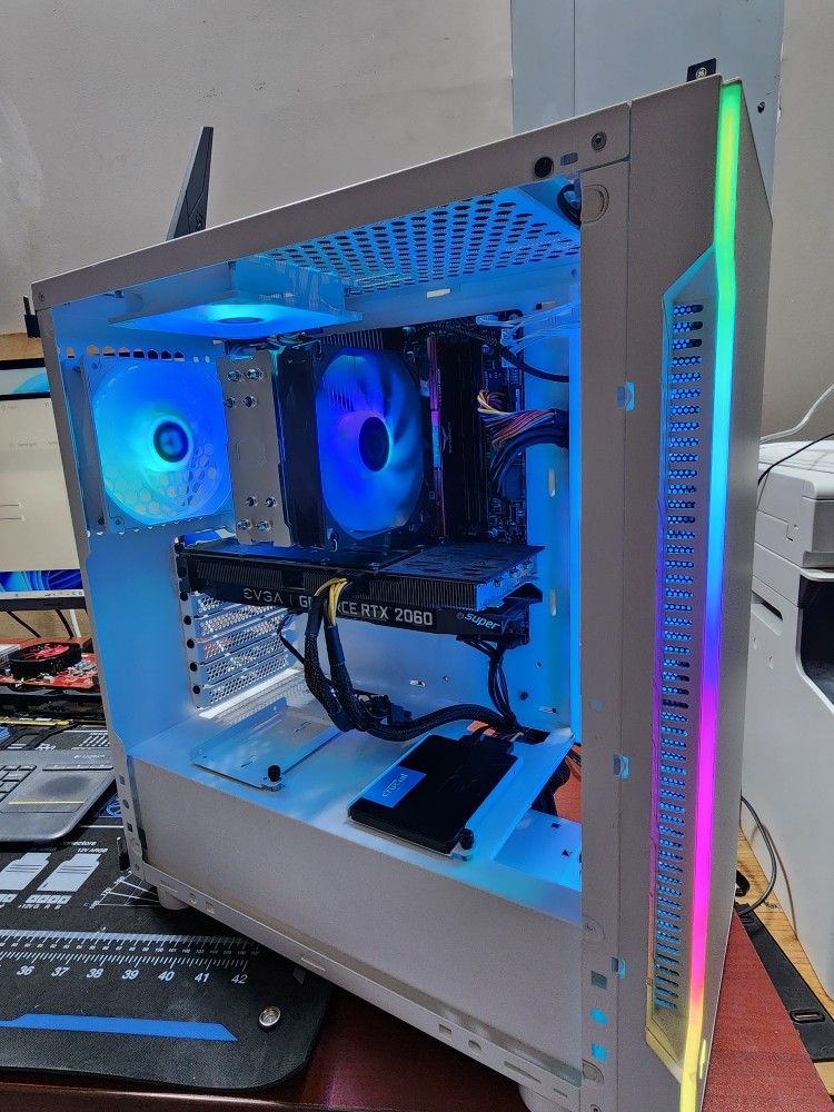 RTX Gaming PC | Intel 14400f | 2060 Super | 1TB SSD | 16GB DDR5 | White Case with RGB